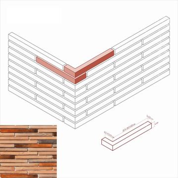 Искусственный камень 691-55 Реген брик Design угол 6,7-7,5 / 32,5-33,5 (7 / 33) x 4 White Hills