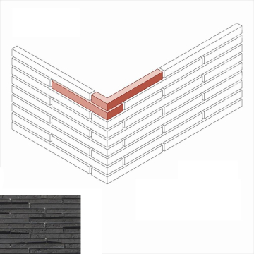 Искусственный камень 699-88 Бран брик 3D Design угол 6,7-7,5/32,5-33,5 (7/33) x 4 x 5 White Hills
