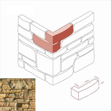 Искусственный камень 701-15 Тевиот Угол 7-30 x 4-20 White Hills