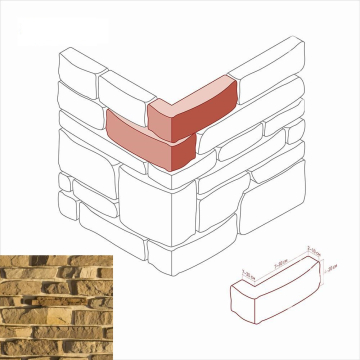 Искусственный камень 701-65 Тевиот Угол 7-30 x 4-20 White Hills