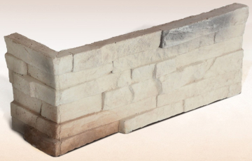Искусственный камень Альберта 00-21 угловая 345x100x150x30 Ecostone