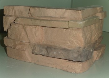 Искусственный камень Бергамо 03 угол 19.5x15(16x11) x12x 20(45) Best Stone