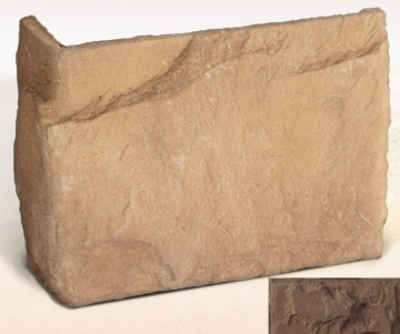 Искусственный камень Бостон 07-06 угловая 60х180х150х30 Ecostone