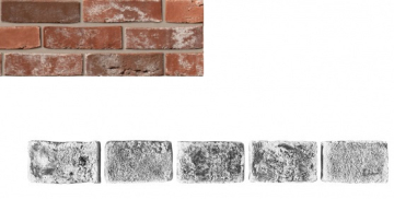 Искусственный камень Декоративный кирпич Тычок Дижон 904 11,5x7x1,4 Leonardo Stone