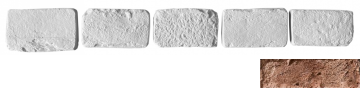 Искусственный камень Декоративный кирпич Тычок Мадрид 333 12.5x7-8x1,7 Leonardo Stone