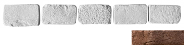 Искусственный камень Декоративный кирпич Тычок Мадрид 402 12.5x7-8x1,7 Leonardo Stone