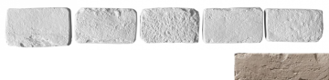 Искусственный камень Декоративный кирпич Тычок Мадрид 403 12.5x7-8x1,7 Leonardo Stone