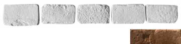 Искусственный камень Декоративный кирпич Тычок Мадрид 440 12.5x7-8x1,7 Leonardo Stone