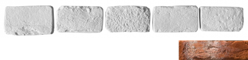 Искусственный камень Декоративный кирпич Тычок Мадрид 490 12.5x7-8x1,7 Leonardo Stone