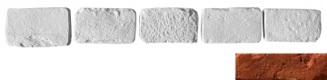 Искусственный камень Декоративный кирпич Тычок Мадрид 776 12.5x7-8x1,7 Leonardo Stone