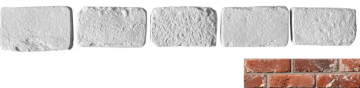 Искусственный камень Декоративный кирпич Тычок Мадрид 905 12.5x7-8x1,7 Leonardo Stone
