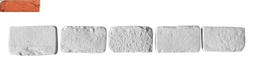 Искусственный камень Декоративный кирпич Тычок Орлеан 411 12-14x7-8x1,7 Leonardo Stone