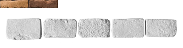 Искусственный камень Декоративный кирпич Тычок Орлеан 440 12-14x7-8x1,7 Leonardo Stone
