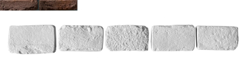Искусственный камень Декоративный кирпич Тычок Орлеан 443 12-14x7-8x1,7 Leonardo Stone