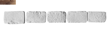 Искусственный камень Декоративный кирпич Тычок Орлеан 444 12-14x7-8x1,7 Leonardo Stone