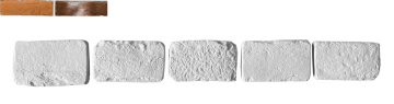 Искусственный камень Декоративный кирпич Тычок Орлеан 485 12-14x7-8x1,7 Leonardo Stone
