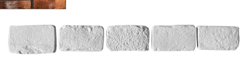 Искусственный камень Декоративный кирпич Тычок Орлеан 490 12-14x7-8x1,7 Leonardo Stone
