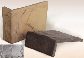 Искусственный камень Денвер 06-08 угловая 270х200х65х25 Ecostone
