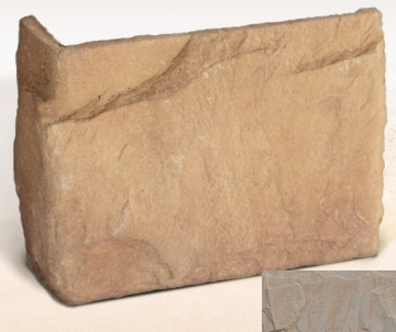 Искусственный камень Эдмонтон 13 угловая 60х210х150х30-40  Ecostone