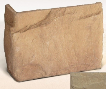 Искусственный камень Эдмонтон 15 угловая 60х210х150х30-40  Ecostone