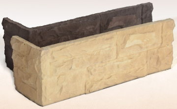 Искусственный камень Калгари 15 угловая 450x105x150x30 Ecostone