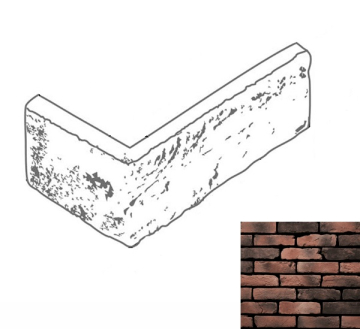 Искусственный камень Марсель 304 Угол 235-248х115-125х60-69х17 Камелот