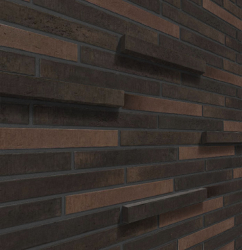Искусственный камень Ригельный кирпич Сиэтл 3D Mix 1 36,5x5x3 Leonardo Stone