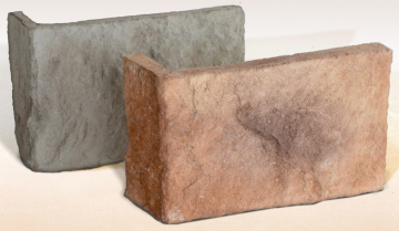 Искусственный камень Шале 01-22 угловая 235х70х160х25 Ecostone
