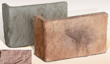 Искусственный камень Шале 07-06 угловая 235х70х160х25 Ecostone