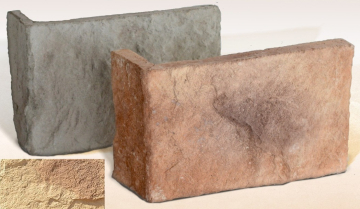 Искусственный камень Шале 15-05 угловая 235х70х160х25 Ecostone