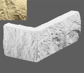 Искусственный камень Угловой элемент Анкона 050 7,5/27x9.5x1.6 Leonardo Stone