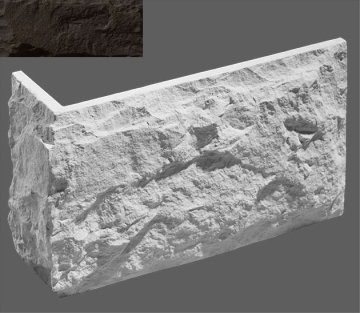 Искусственный камень Угловой элемент Бретань 467 33,5/10x20x2.5 Leonardo Stone