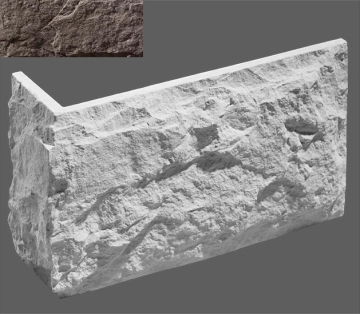 Искусственный камень Угловой элемент Бретань 740 33,5/10x20x2.5 Leonardo Stone