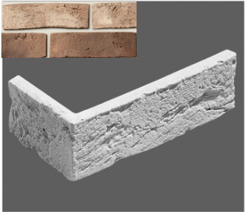 Искусственный камень Угловой элемент Дижон 103 22/11x7x1,4 Leonardo Stone