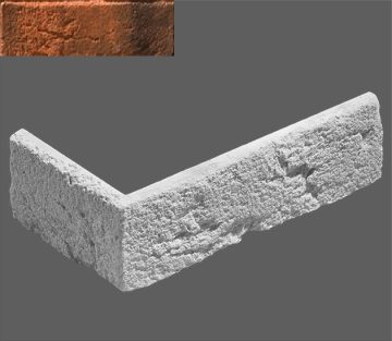 Искусственный камень Угловой элемент Дижон 480 22/11x7x1,4 Leonardo Stone
