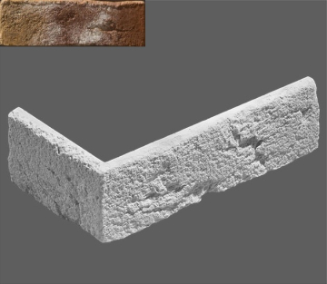 Искусственный камень Угловой элемент Дижон 777 22/11x7x1,4 Leonardo Stone