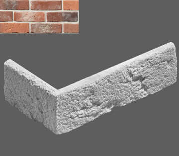 Искусственный камень Угловой элемент Дижон mix 4 22/11x7x1,4 Leonardo Stone