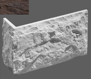 Искусственный камень Угловой элемент Капри 709 8,5/18,6x19,5x2,5 Leonardo Stone
