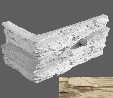 Искусственный камень Угловой элемент Леонардо 088 20/10x10x3,5 Leonardo Stone