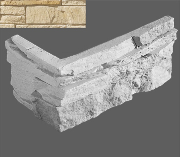 Искусственный камень Угловой элемент Луара 055/8,5x10x1,5 Leonardo Stone