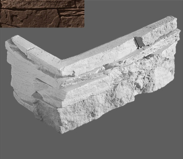Искусственный камень Угловой элемент Луара 709/8,5x10x1,5 Leonardo Stone