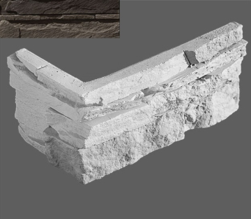 Искусственный камень Угловой элемент Луара 740/8,5x10x1,5 Leonardo Stone