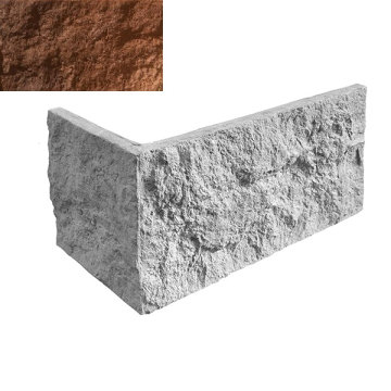 Искусственный камень Угловой элемент Милан 345 17,6/36,4x19,5x2 Leonardo Stone
