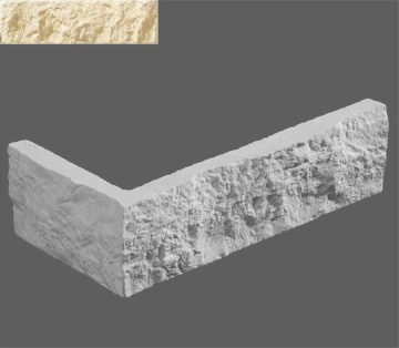 Искусственный камень Угловой элемент Неаполь 050 9,4/20x5,2x1,2 Leonardo Stone
