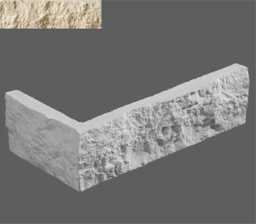 Искусственный камень Угловой элемент Неаполь 051 9,4/20x5,2x1,2 Leonardo Stone