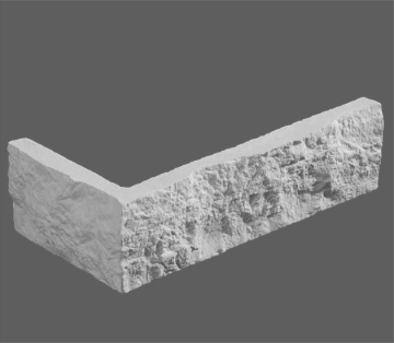 Искусственный камень Угловой элемент Неаполь 100 9,4/20x5,2x1,2 Leonardo Stone