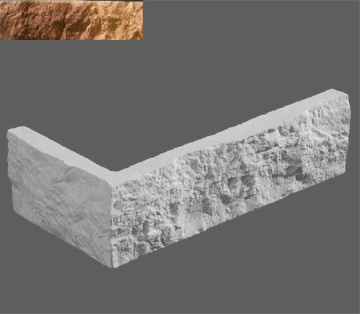 Искусственный камень Угловой элемент Неаполь 345 9,4/20x5,2x1,2 Leonardo Stone