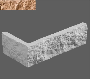 Искусственный камень Угловой элемент Неаполь 431 9,4/20x5,2x1,2 Leonardo Stone