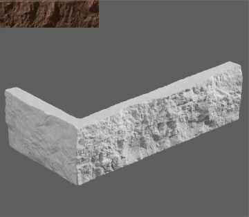Искусственный камень Угловой элемент Неаполь 709 9,4/20x5,2x1,2 Leonardo Stone