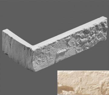 Искусственный камень Угловой элемент Прованс 404 23,5/11x6,5x1,6 Leonardo Stone